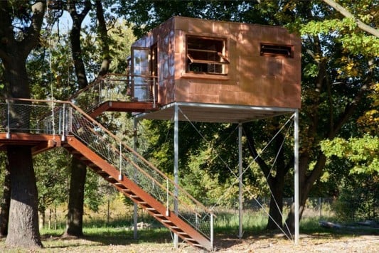 Baumhaus Kupfer-Kubus in Werder | Bad und Sanitär | Wohnen | Baunetz_Wissen