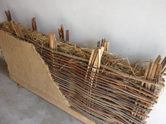 Nachbau einer zweischaligen Wand aus der Bronzezeit von I. Staeves