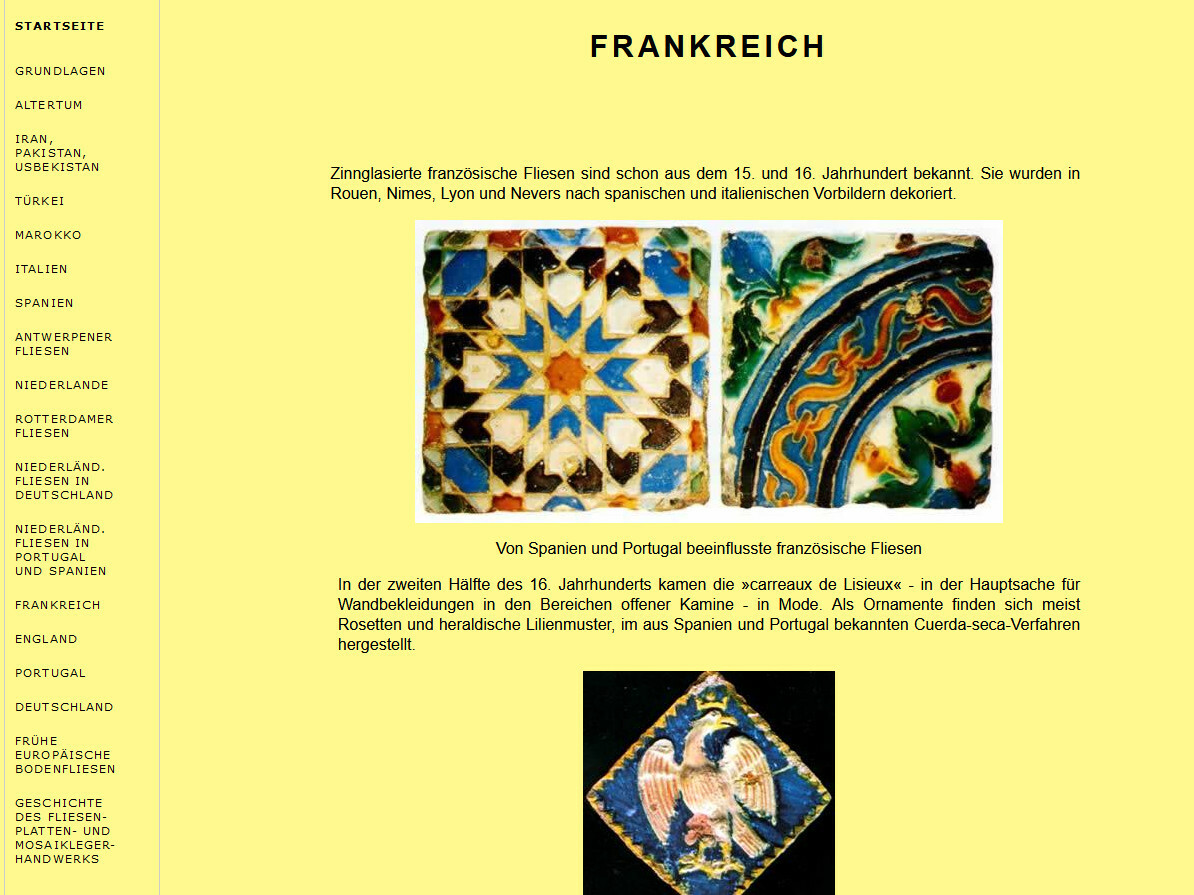 Geschichte der Fliese
