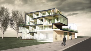 Ansicht Süd - Rendering