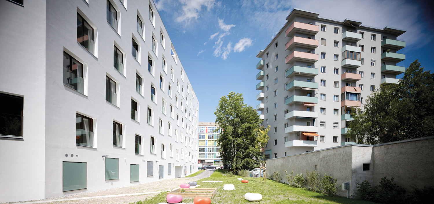 Rückseitige Fassade
