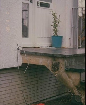 Wärmebrücke Eingangspodest