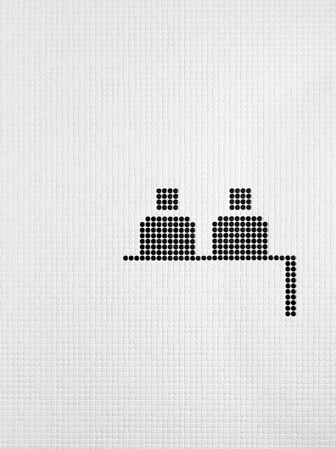 Mosaikfliesen in 31,6 x 31,6 cm großen Elementen