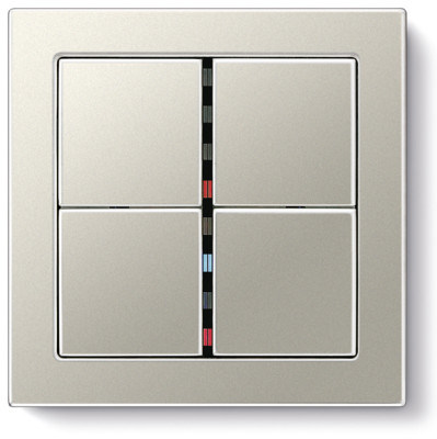 KNX-System aus Edelstahl im besonders flachen Design