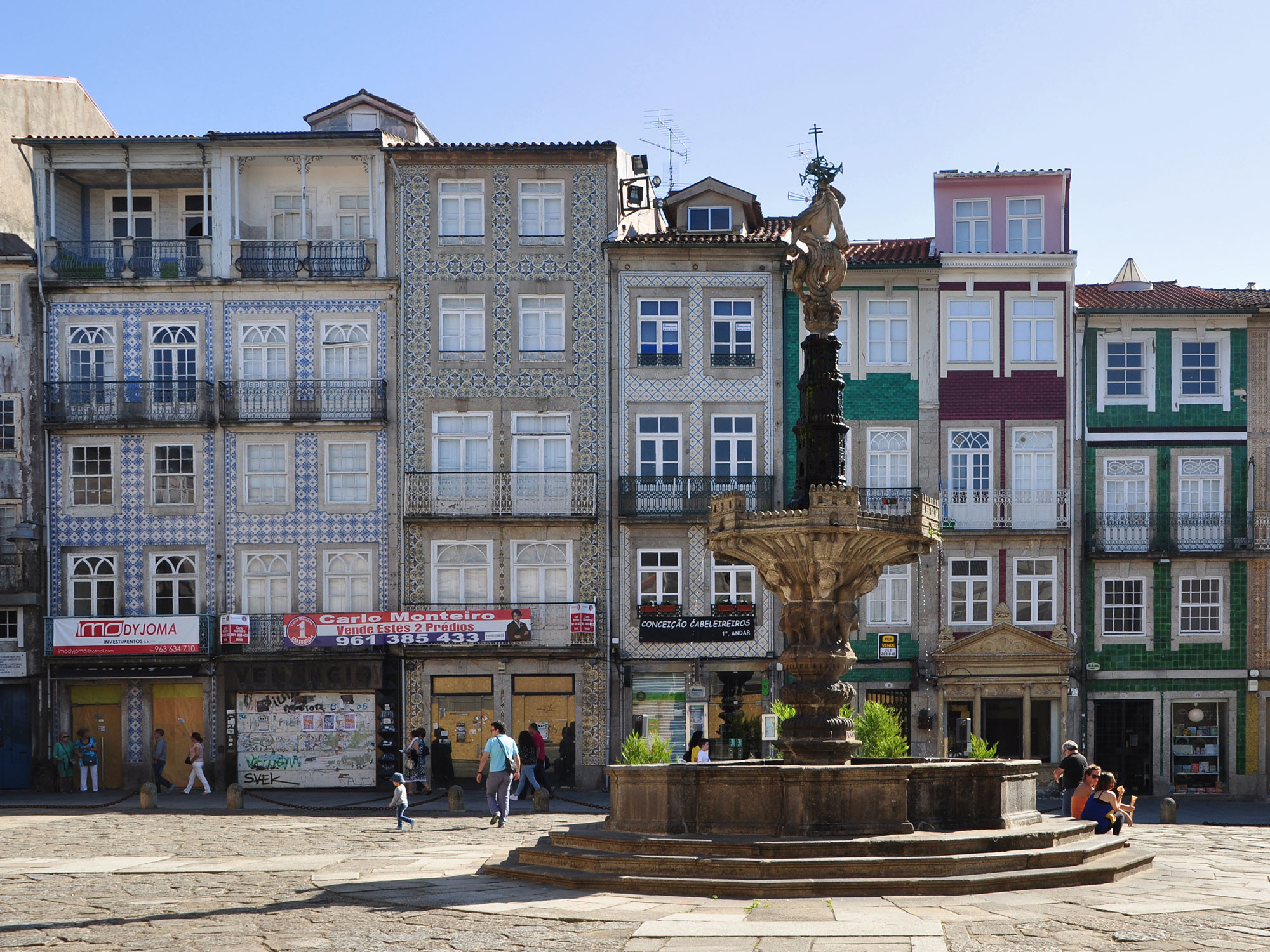 Fliesenfassaden in Braga, Portugal
