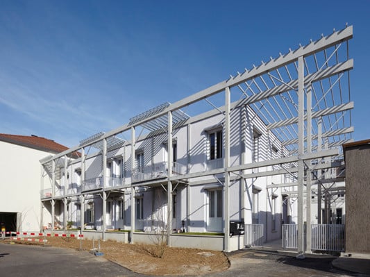 Blick auf die umgebaute Lagerhalle