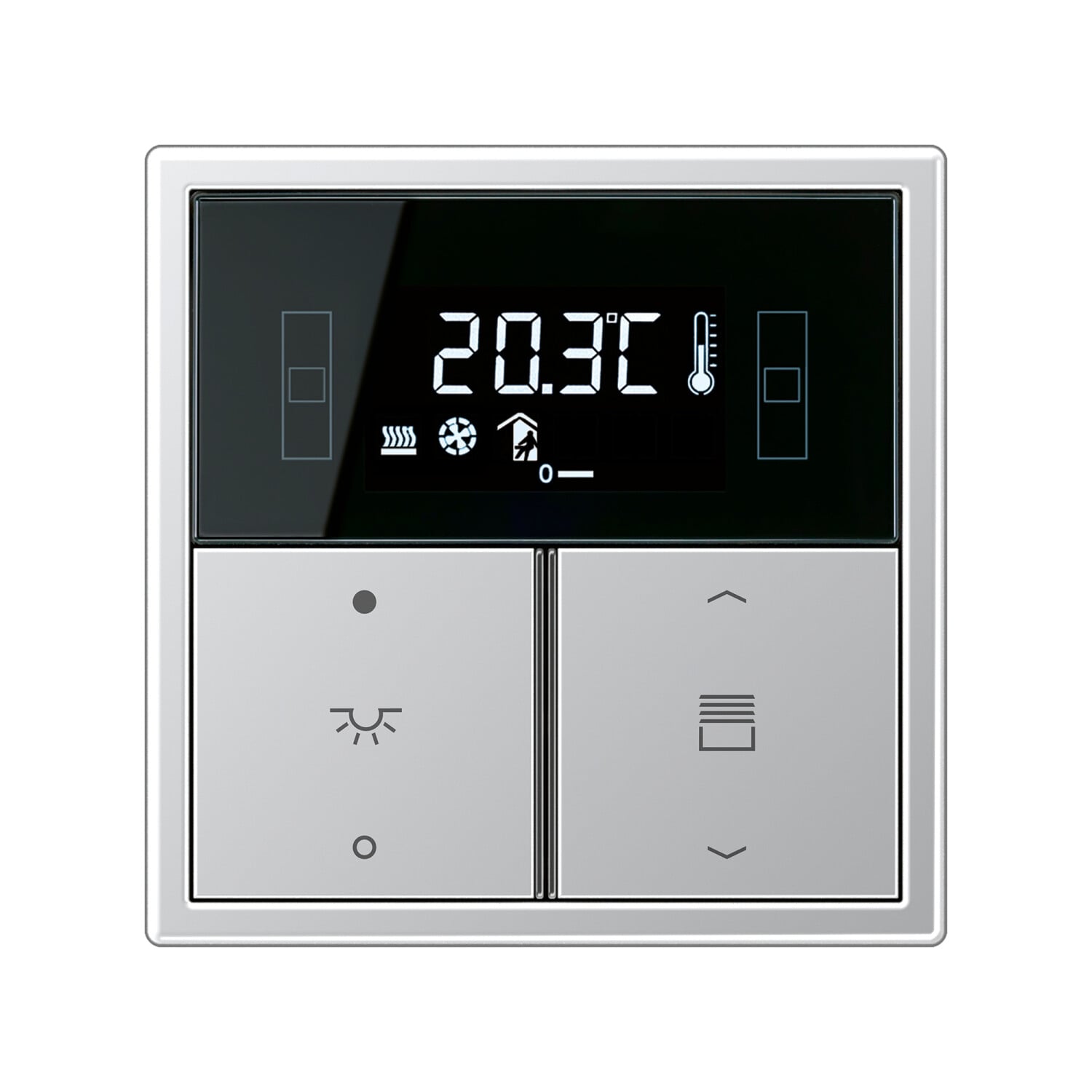 KNX Raumcontroller (Produkt: F40 mit gravierten Symbolen im Schalterprogramm LS 990)