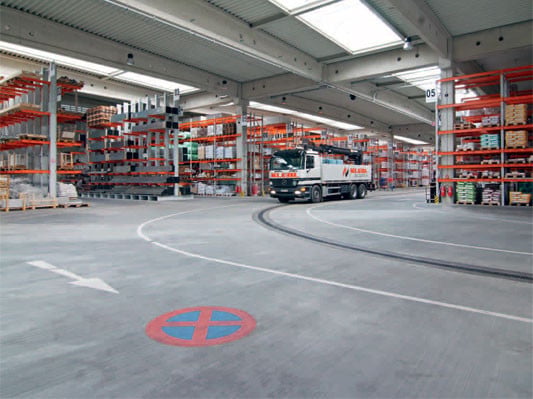 Sichtestrich in der Industrie