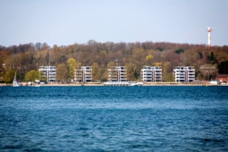 Fünf Häuser im ersten Bauabschnitt