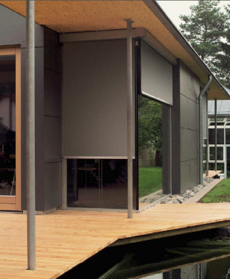 Senkrechtmarkise für den nachträglichen Einbau