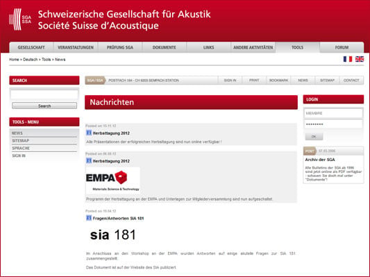 Schweizerische Gesellschaft für Akustik