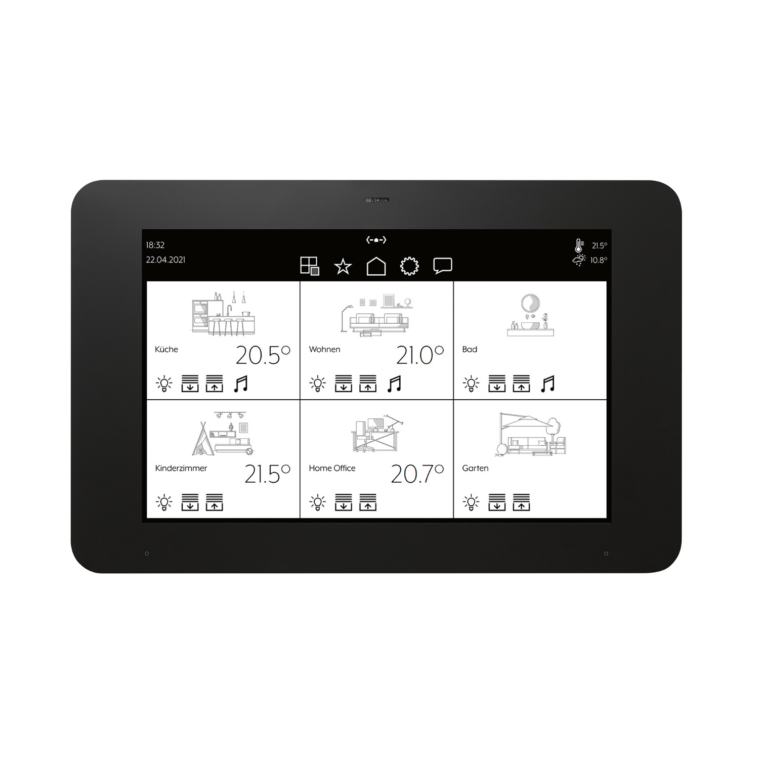 KNX Touchdisplay (Produkt: Smart Panel 8 mit App Smart Vision)