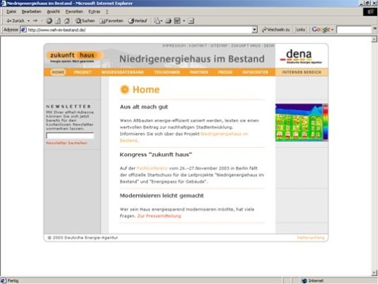 Niedrigenergiehaus im Bestand