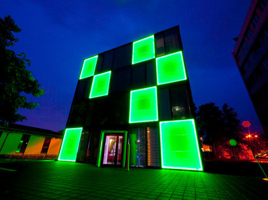 Energiewürfel Stadtwerke Konstanz, Haupteingang