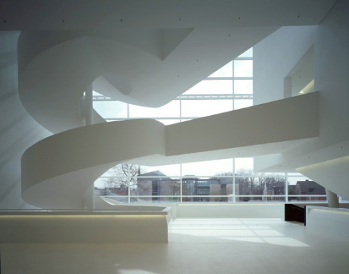Die imposante Spiraltreppe