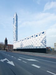 Auffällig gestaltet und zentral gelegen: Das Kraftwerk Stadshaard