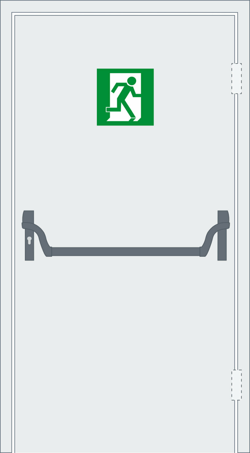 Panikausgang pushbar