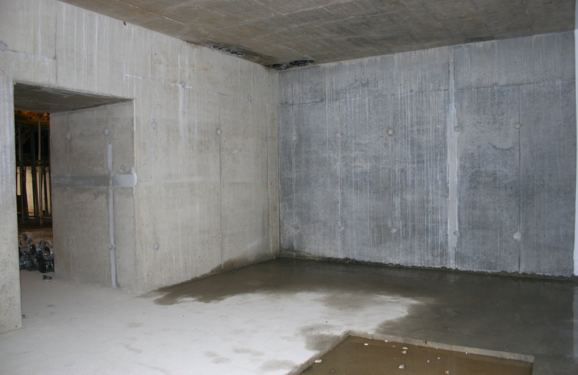 Schwerbetonwände von teils 1,85 Meter Dicke im Marien Hospital Düsseldorf