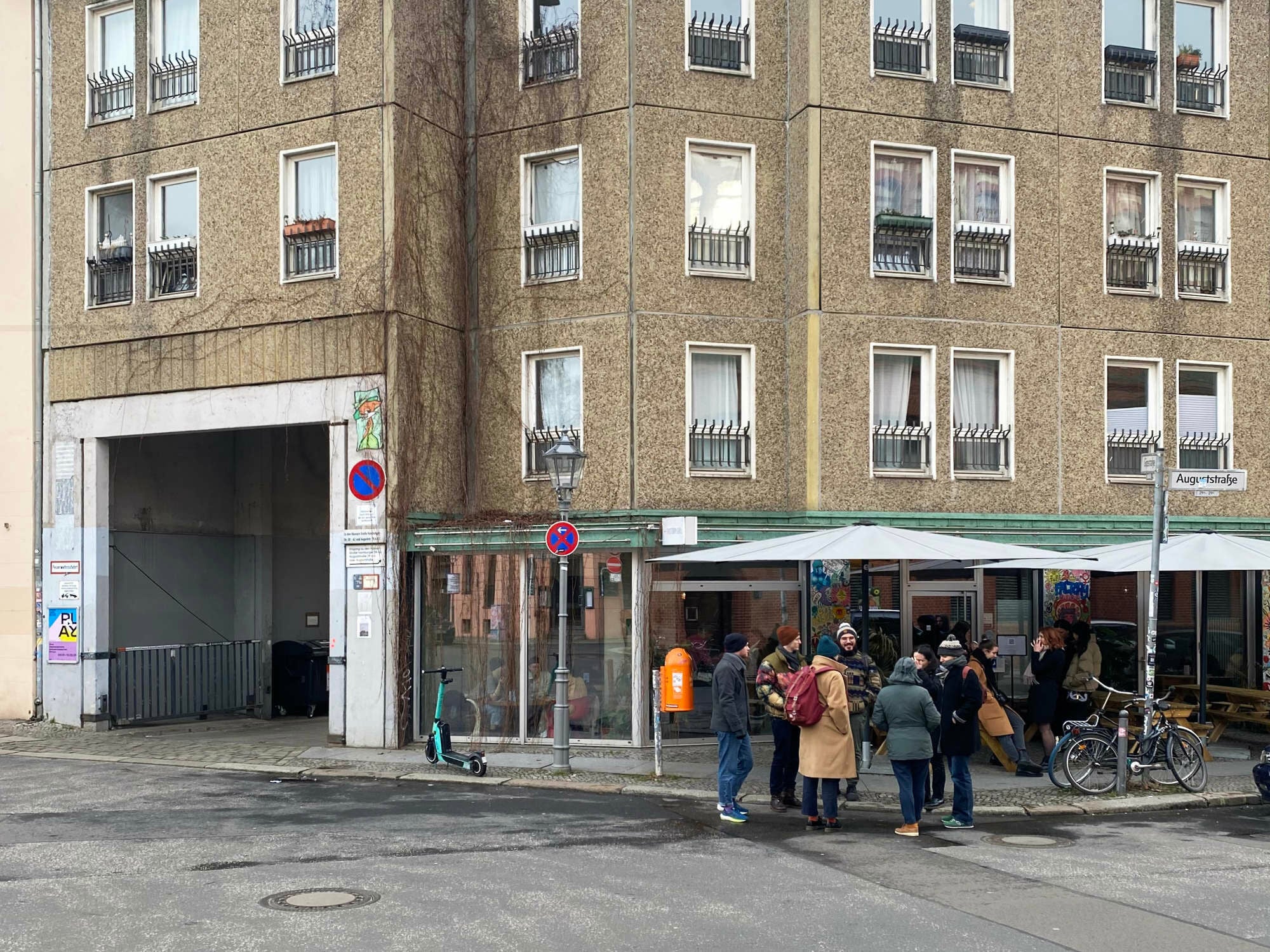 Plattenbauecke in Prenzlauer Berg, Berlin
