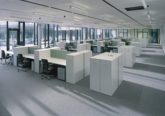 Nadelvliesbelag in einem Büro