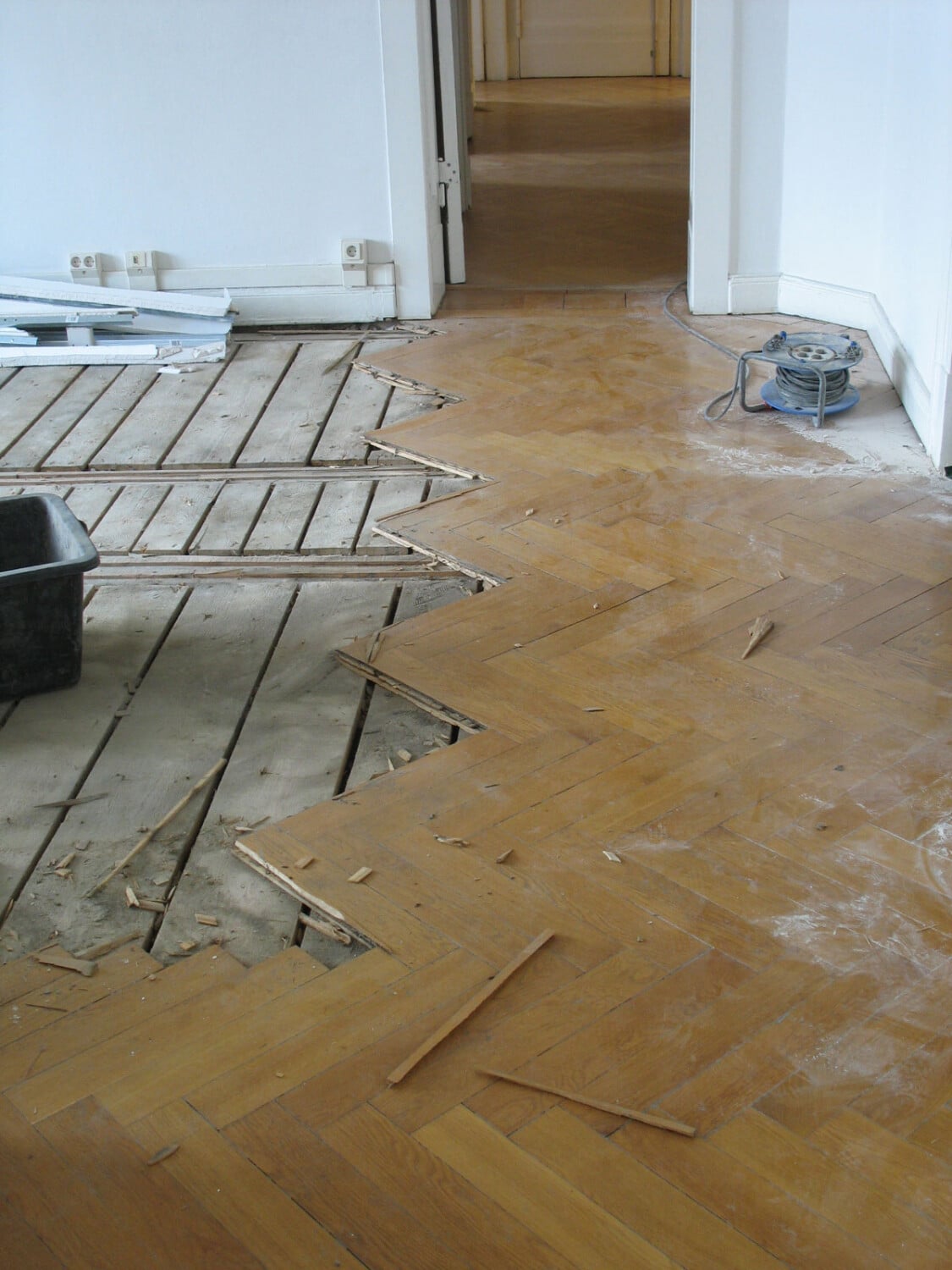 Ausbau eines Parkettbodens