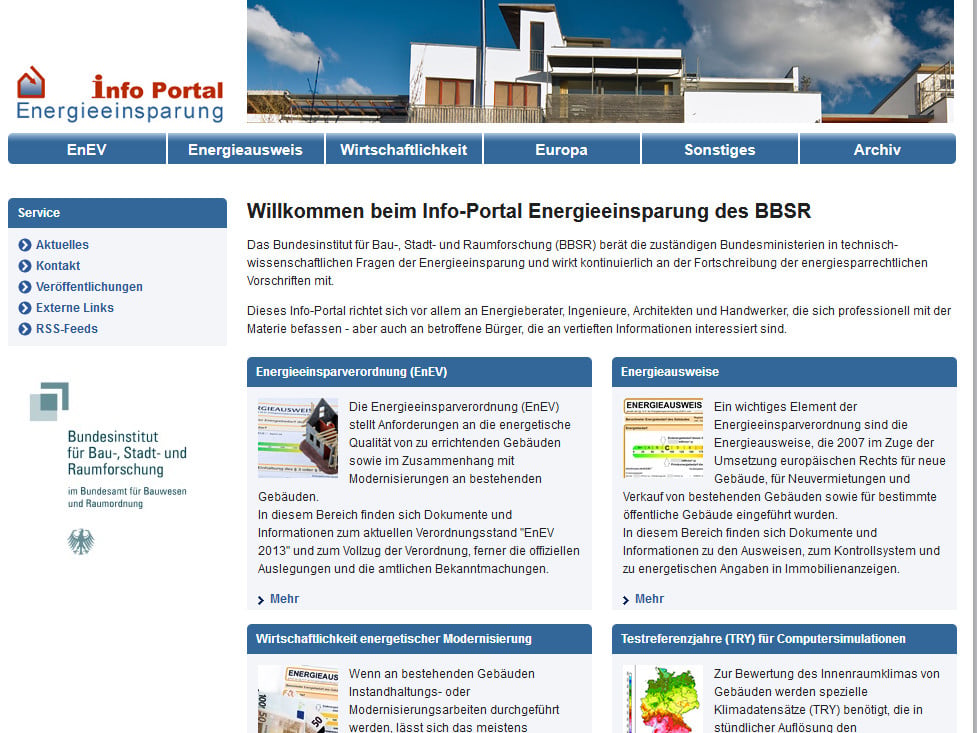 BBSR-Infos zur Energieeinsparung