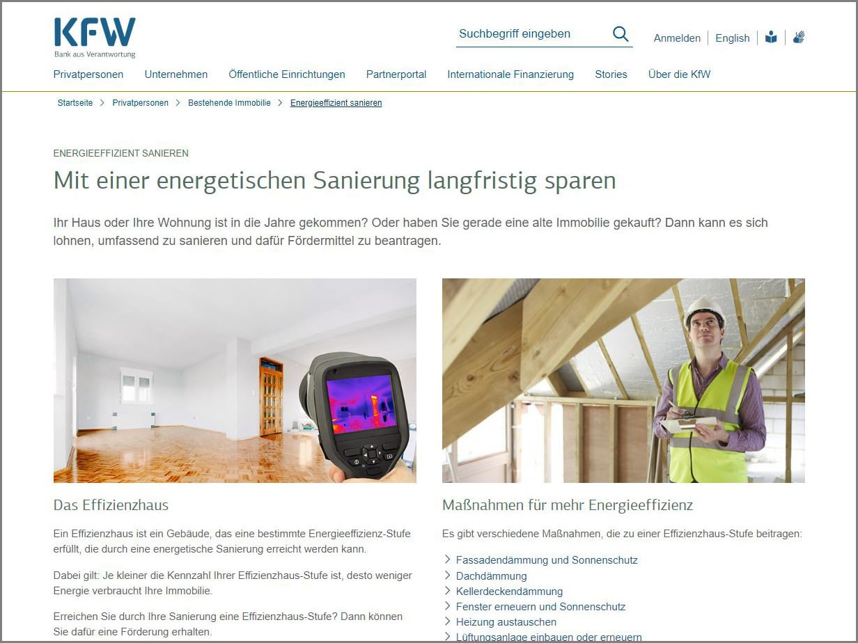 Förderprogramme der KfW