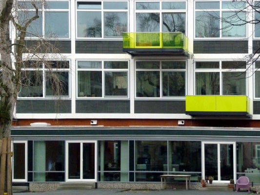 Sprossenkonstruktion am Beispiel einer Schule aus den 1960er Jahren in Hannover