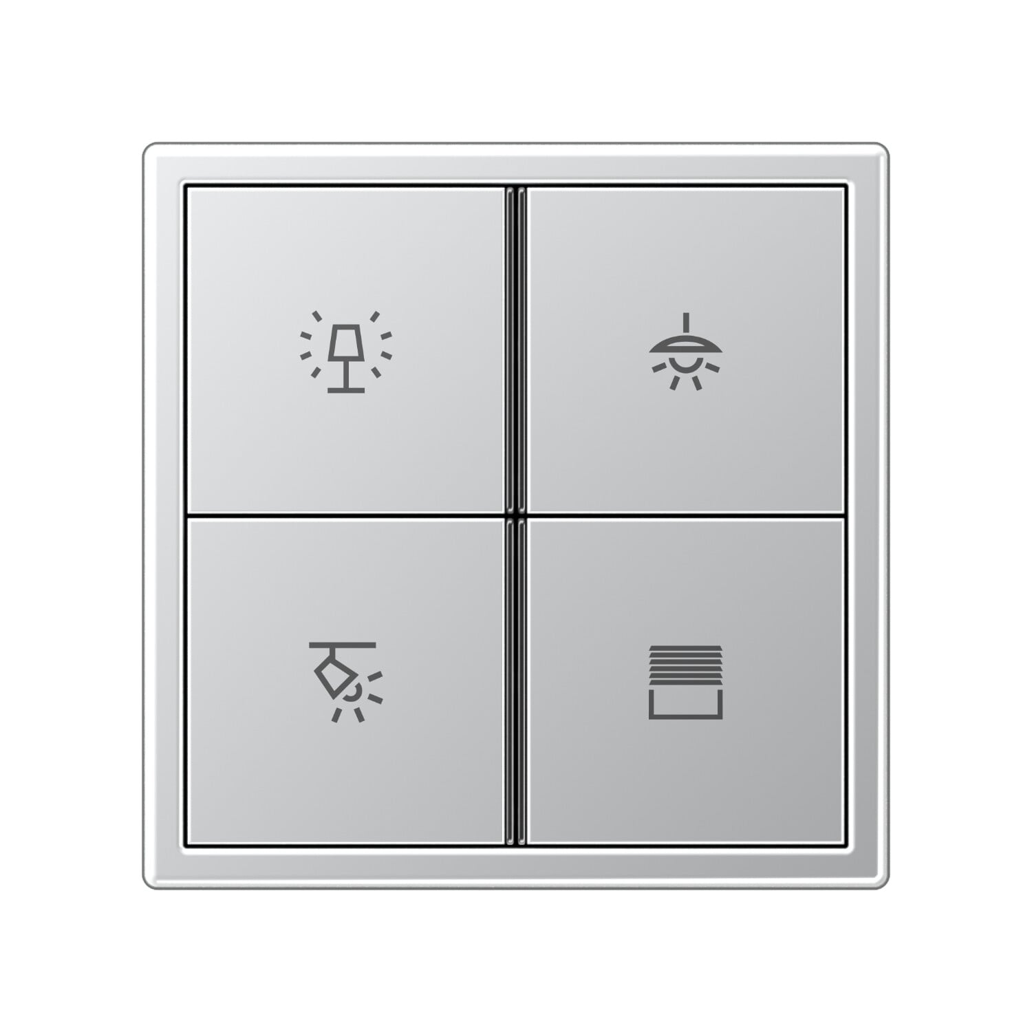 Beispiel für einen manuellen Sensor: KNX Taster für Licht und Sonnenschutz