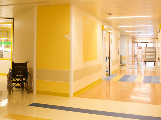 Innenraum nach der Renovierung des Klinikums am Bruderwald in Bamberg 