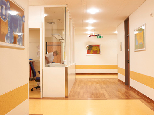 Innenraum nach der Renovierung des Klinikums am Bruderwald in Bamberg 