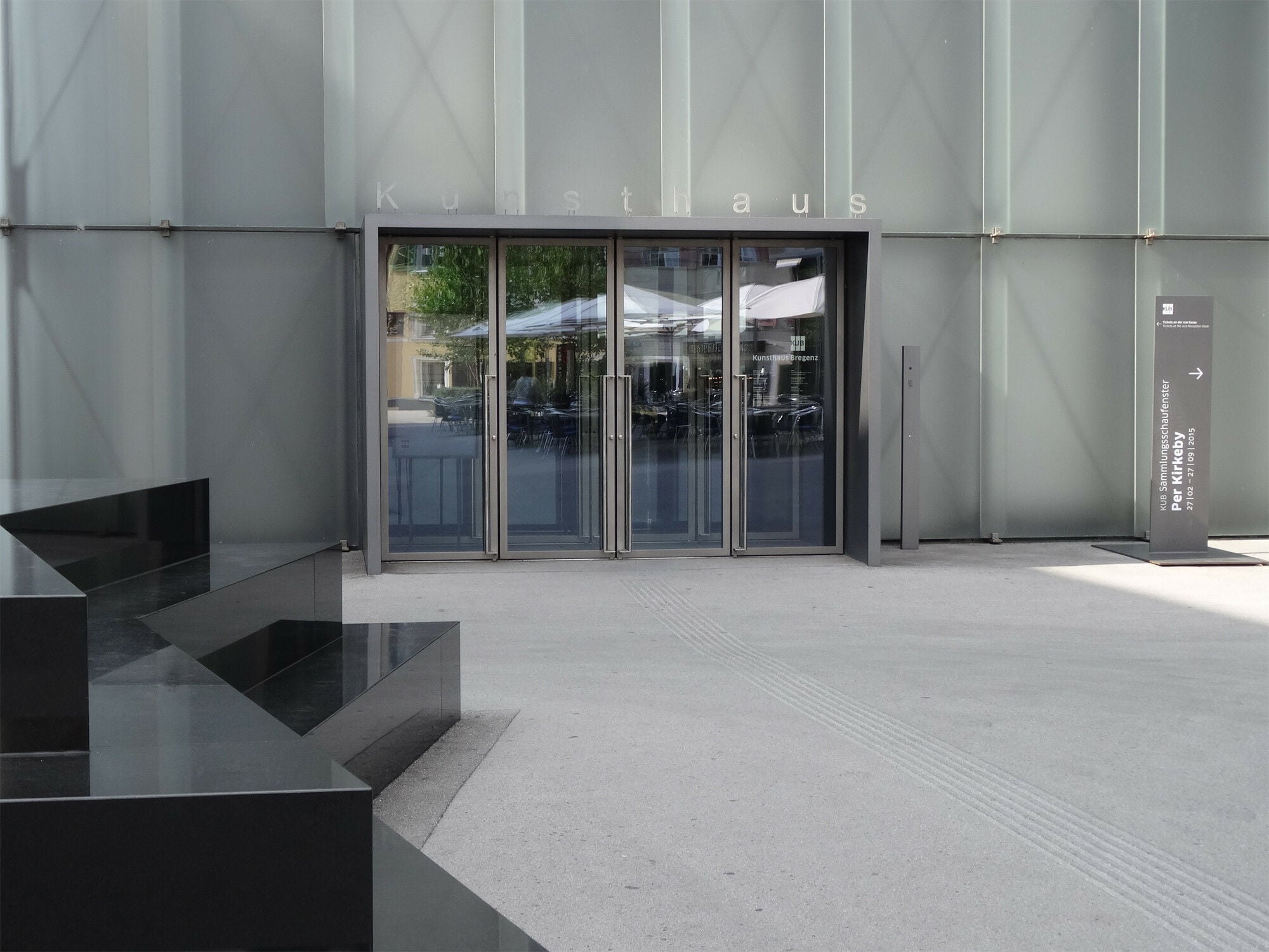 Transluzente Glasfassade am Kunsthaus Bregenz, Architektur: Peter Zumthor
