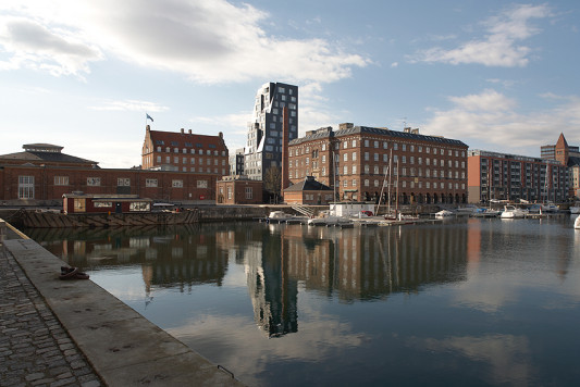 Die Wohnungen liegen im Freihafen von Kopenhagen