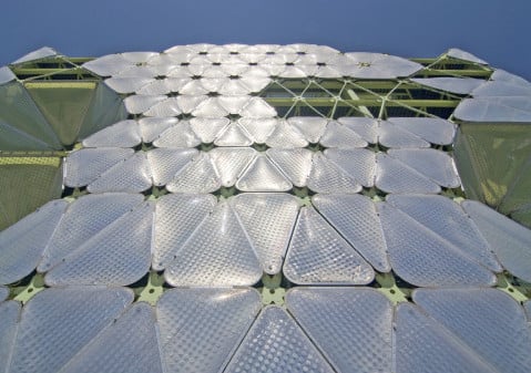 Detailaufnahme ETFE-Membrankissen
