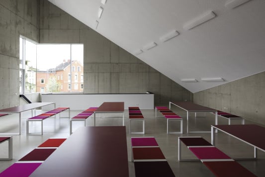 Der Aufenthaltsraum in ersten Obergeschoss, Blick nach Norden
