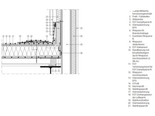 Brandschutzlage in einem unbelüfteten Flachdach zwischen Dämung und Abdichtung - Nr. 6