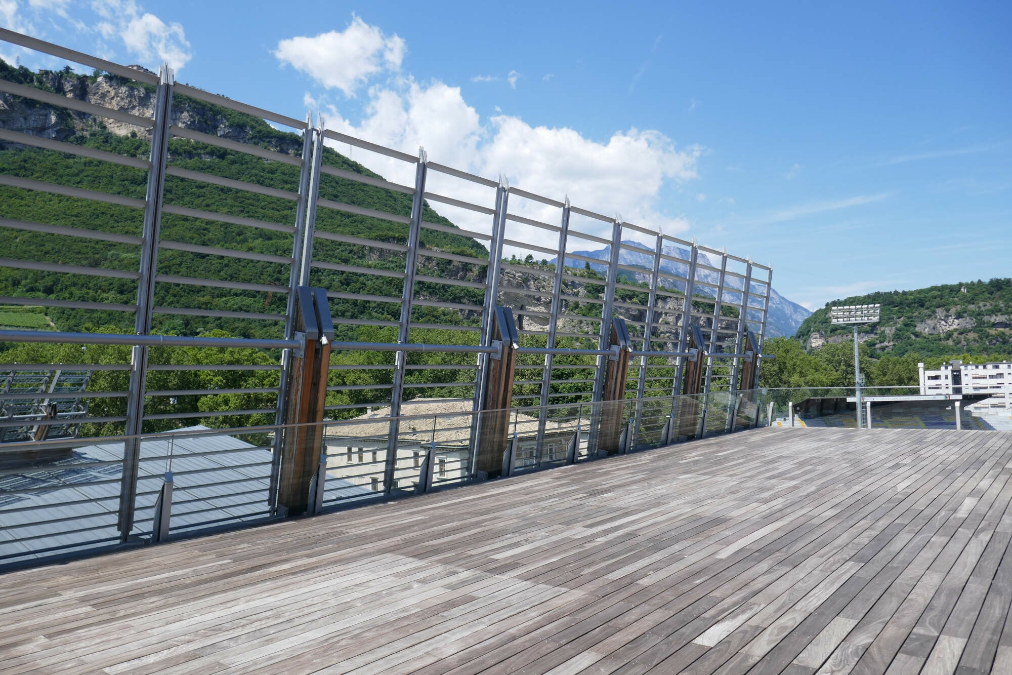 Dachterrasse des Museo delle Scienze in Trient 