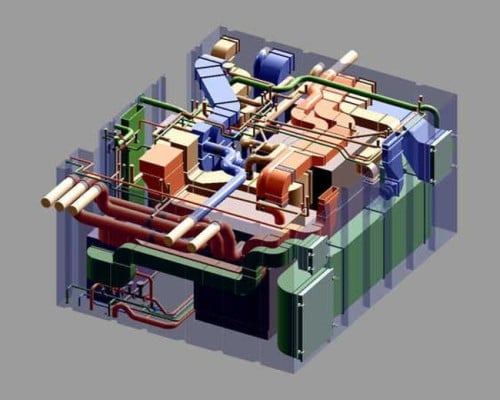 CAD-Planung einer Klimazentrale