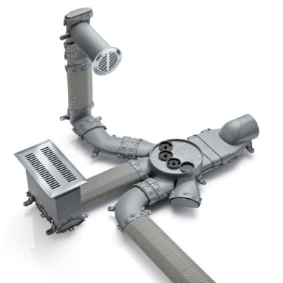 Luftverteilung im Stecksystem 