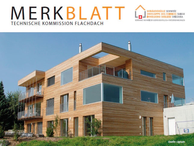 Feuchteschutz bei Flachdächern in Holzbauweise