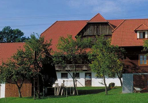 Beispiel Dachstein Heidelberg in ziegelroter Standardausführung
