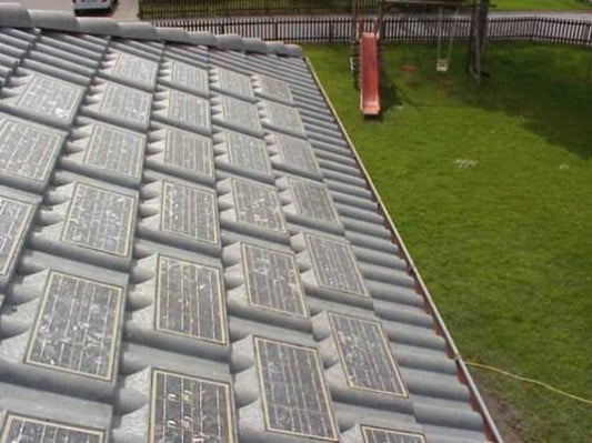 Netzgekoppelte Solardachziegel in Fußach, Planung: SED Produktion, Wien