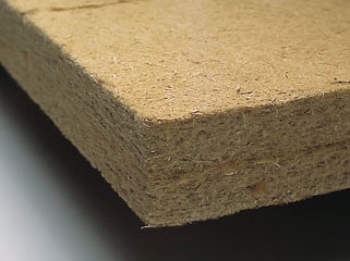Ausschnitt einer Holzfaserplatte