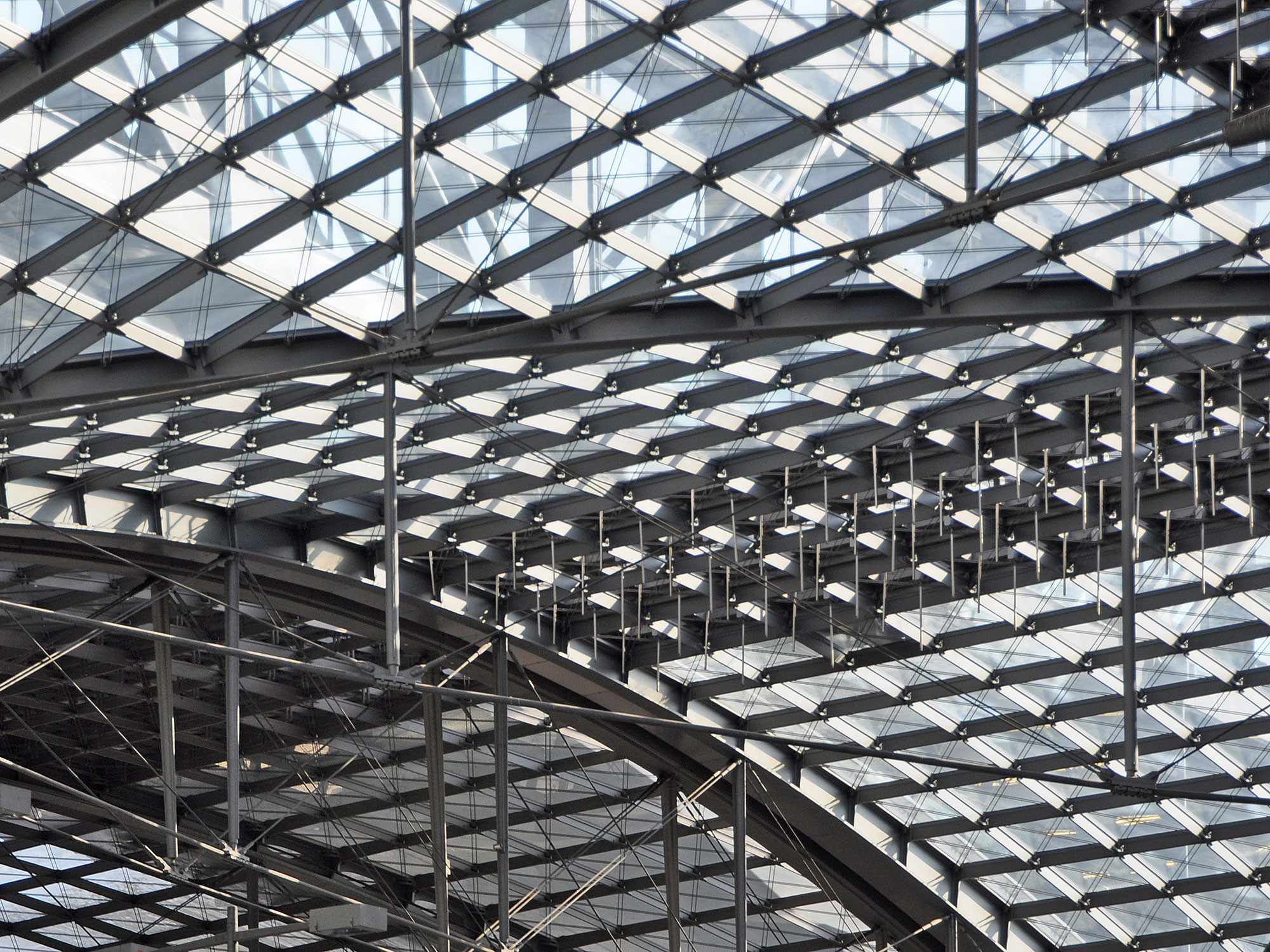 Glasdach am Berliner Hauptbahnhof; Architekten: gmp