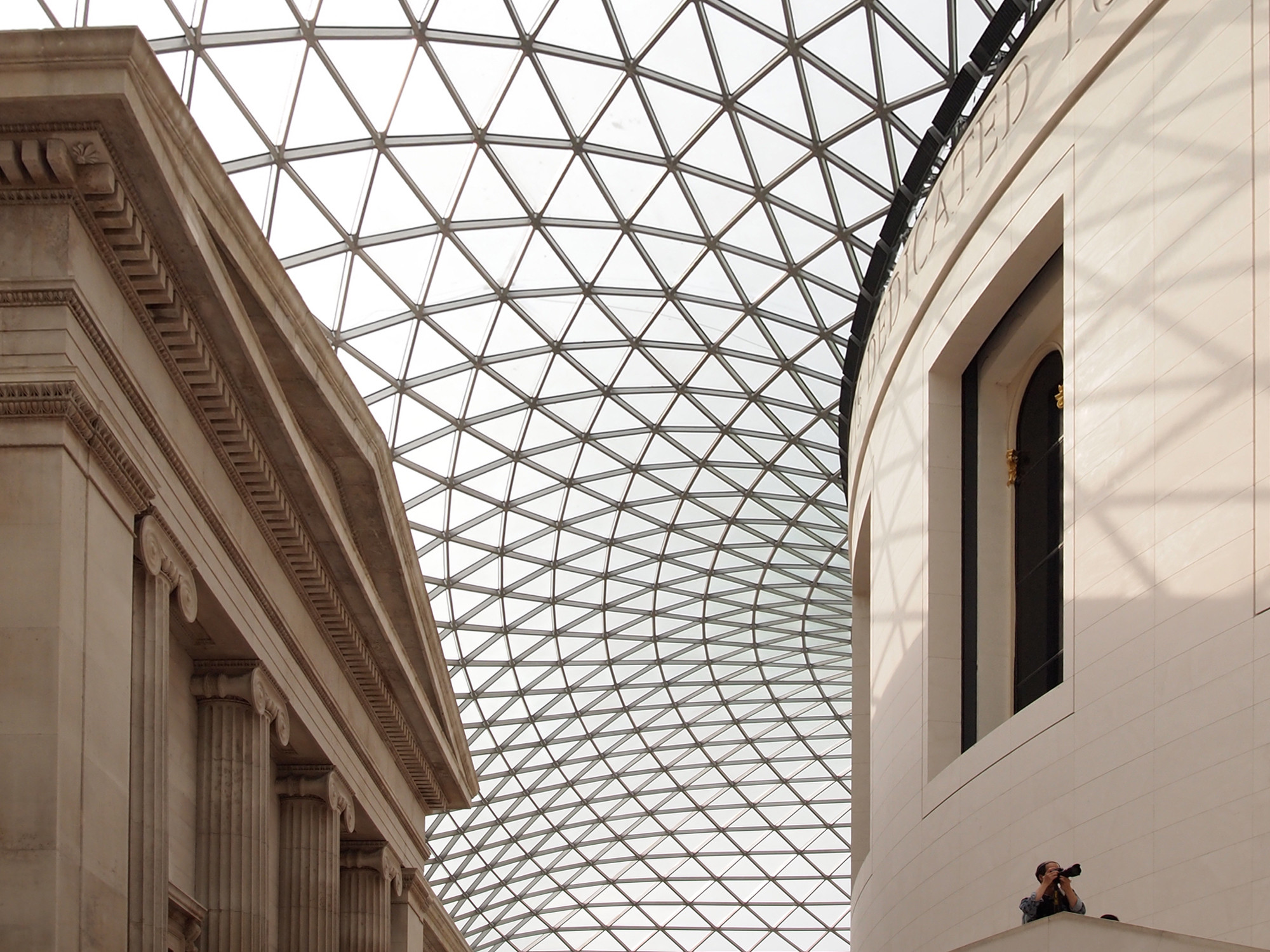 Dachschale des Great Court British Museum in London; Architekten: Foster & Partners