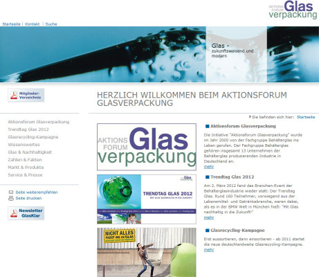 Aktionsforum Glasverpackung