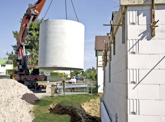 Einbau einer Regenwassernutzungsanlage