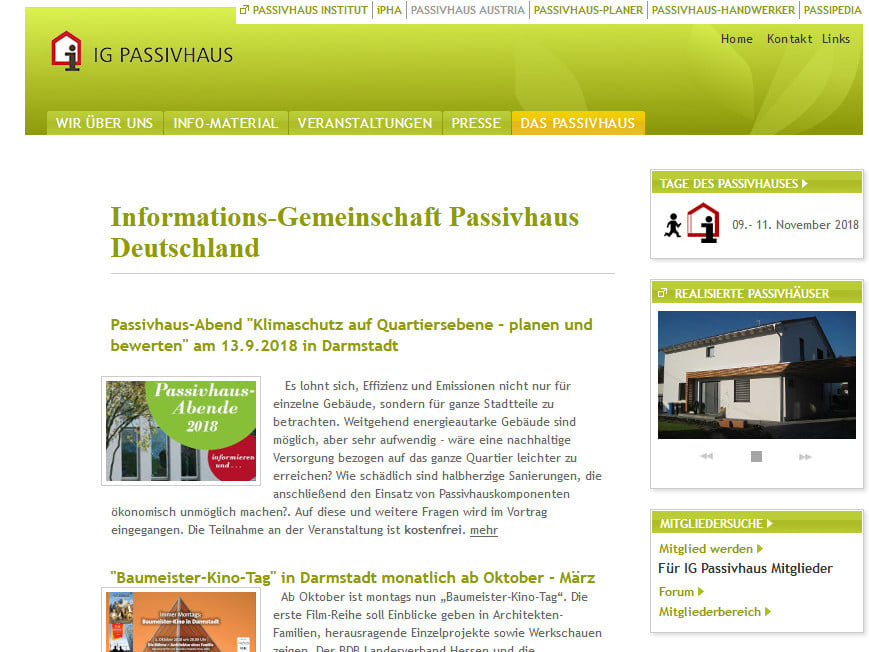 Informations-Gemeinschaft Passivhaus