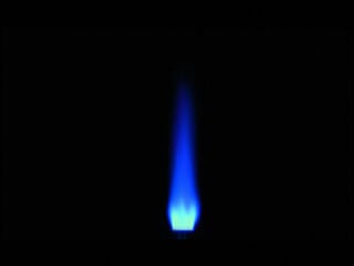 Flammenbild eines Öl-Blaubrenners