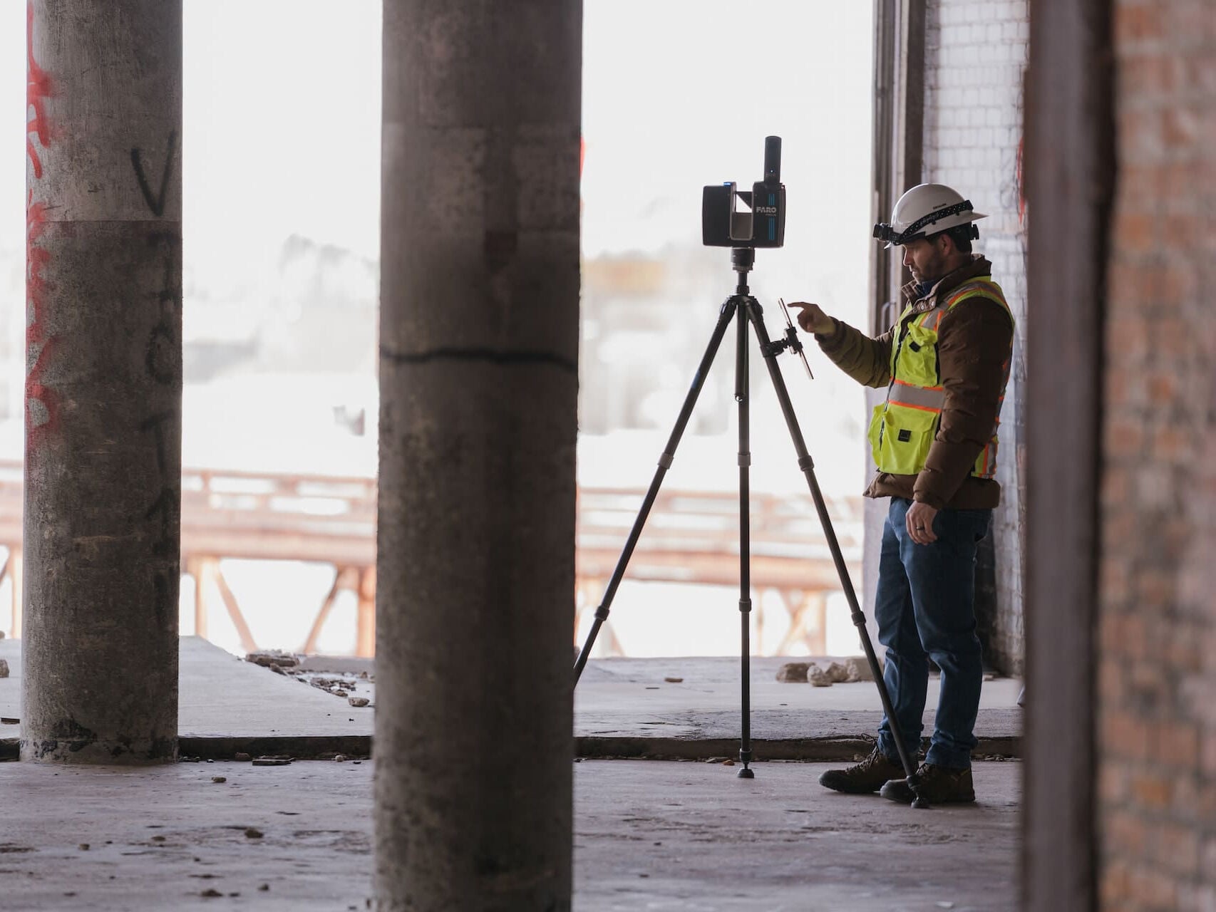 Der Hochleistungslaserscanner erstellt innerhalb kürzester Zeit exakte, dreidimensionale Bilder